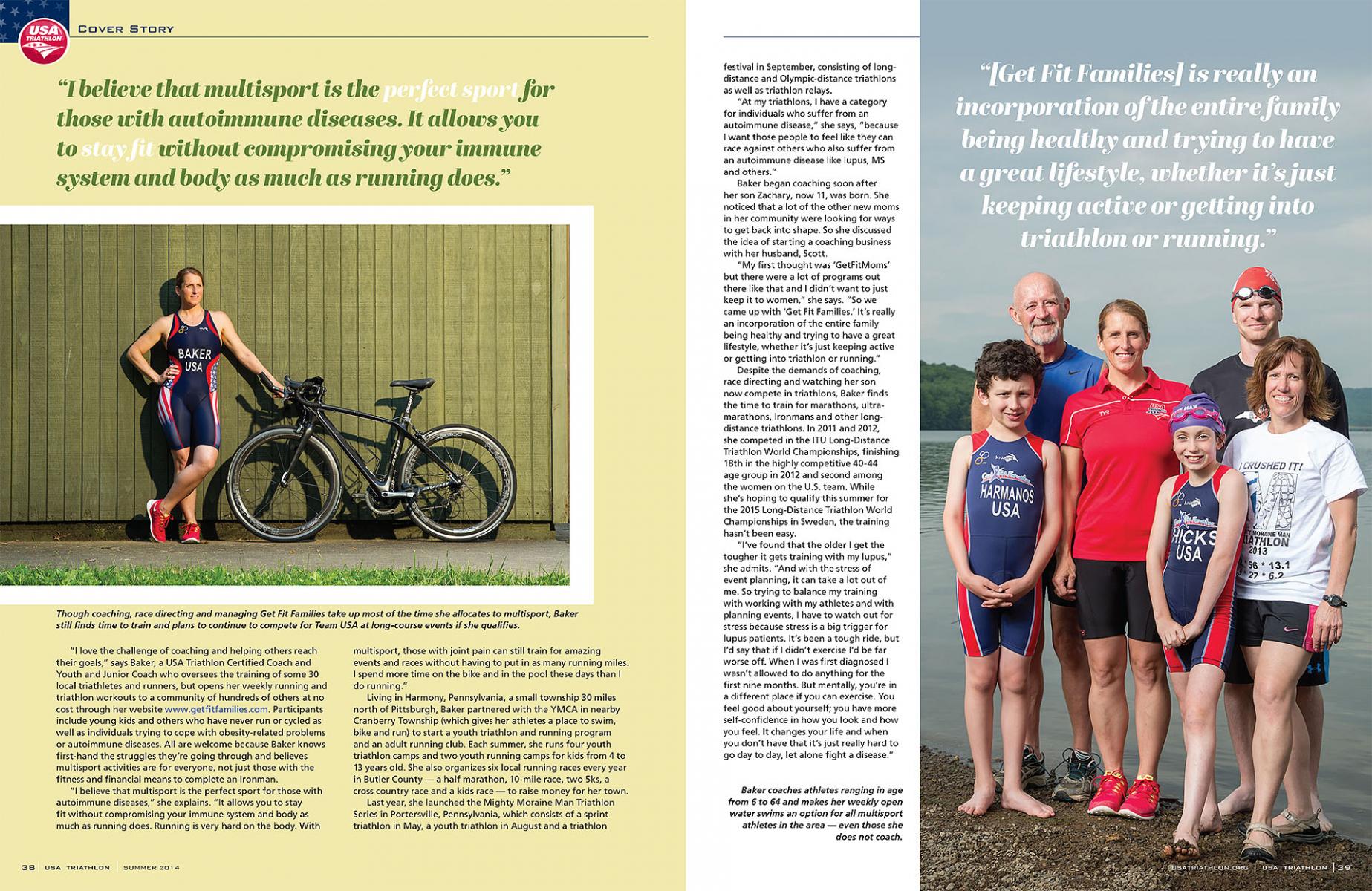 USA Triathlon, feature story on triathlete Joella Baker